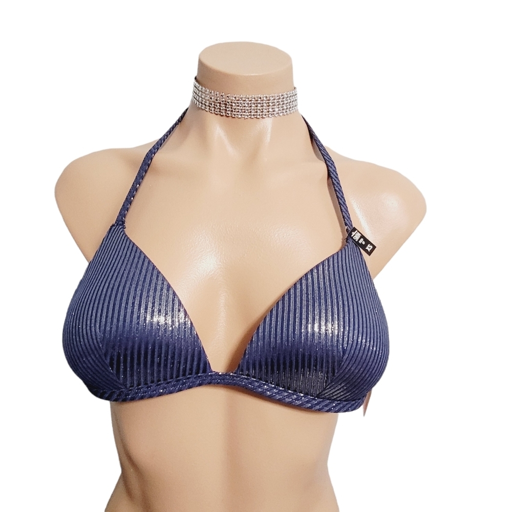 NEW PINK Victoria's Secret push up padded bikini swimsuit top XS